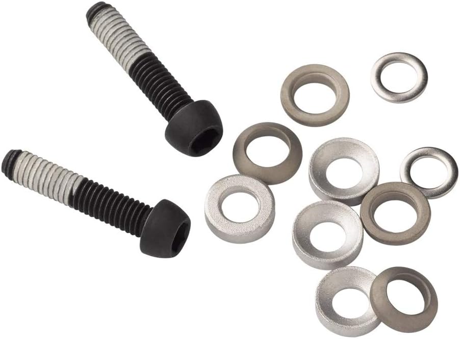 Sram Schrauben für Scheibenbremsadapter FMC Titanium (32mm | 2 Stück | Silber) Schwarz, Schwarz