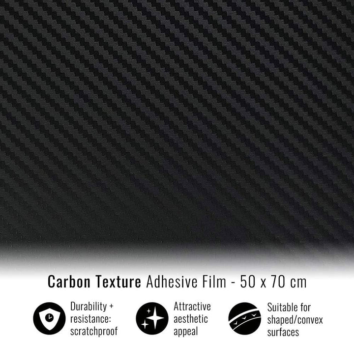 3M 16251 Folio Displayschutzfolie/Aufkleber in Carbon-Optik, 50 x 70 cm