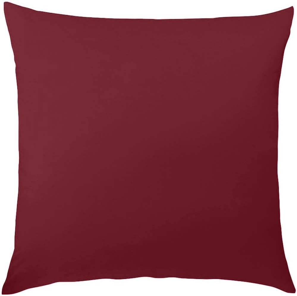 Traumschlaf Uni Biber Bettwäsche Bordeaux, 1 Bettbezug 200 x 200 cm + 2 Kissenbezüge 40 x 80 cm Bord