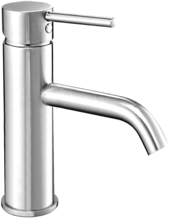 Rea Waschtischarmatur LUNGO CHROME BAS Wasserhahn Bad Badarmatur aus Messing Armatur für Waschbecken