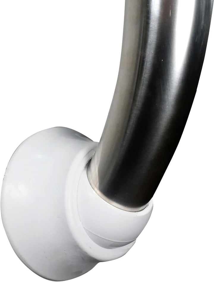 well2wellness® Edelstahl Einstiegsleiter Pool Tiefbeckenleiter Wide aus V2A mit ABS Kunststoffstufen