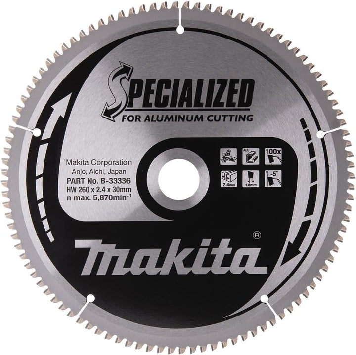 Makita Specialized Saegeblatt, 260 x 30 mm, 100Z, B-33336