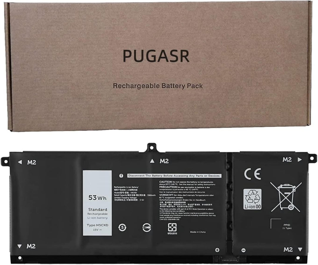 PUGASR H5CKD Laptop Akku Kompatibel mit Dell Vostro 5300 5401 5501 Latitude 3410 3510 Inspiron 5300