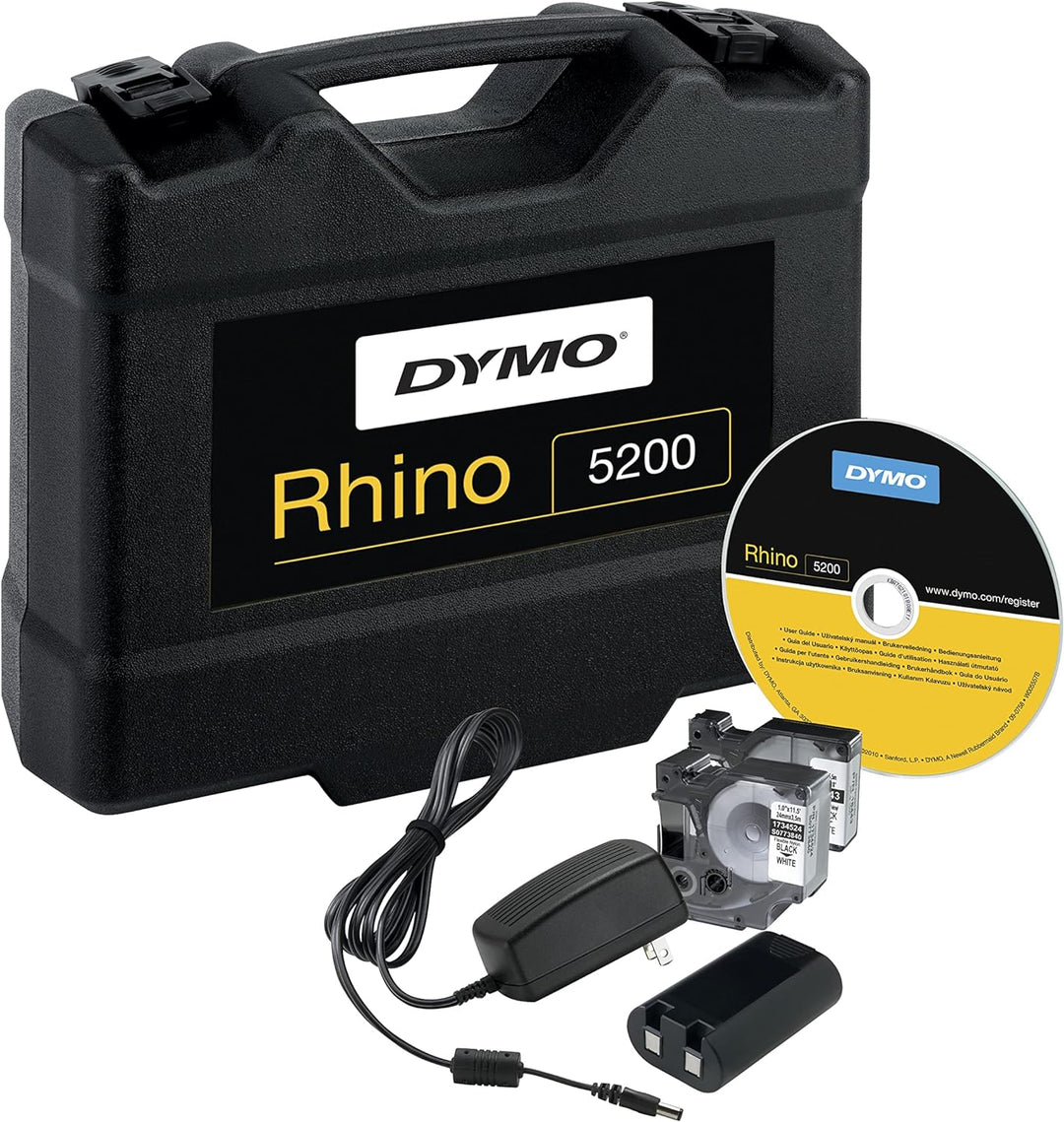 DYMO RhinoPRO 5200 Hard Case Kit, schwarz, gelb