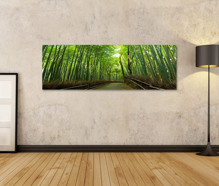 islandburner Bild auf Leinwand Berühmte Bambushain Bei Arashiyama Kyoto Japan Bilder Wandbilder Post