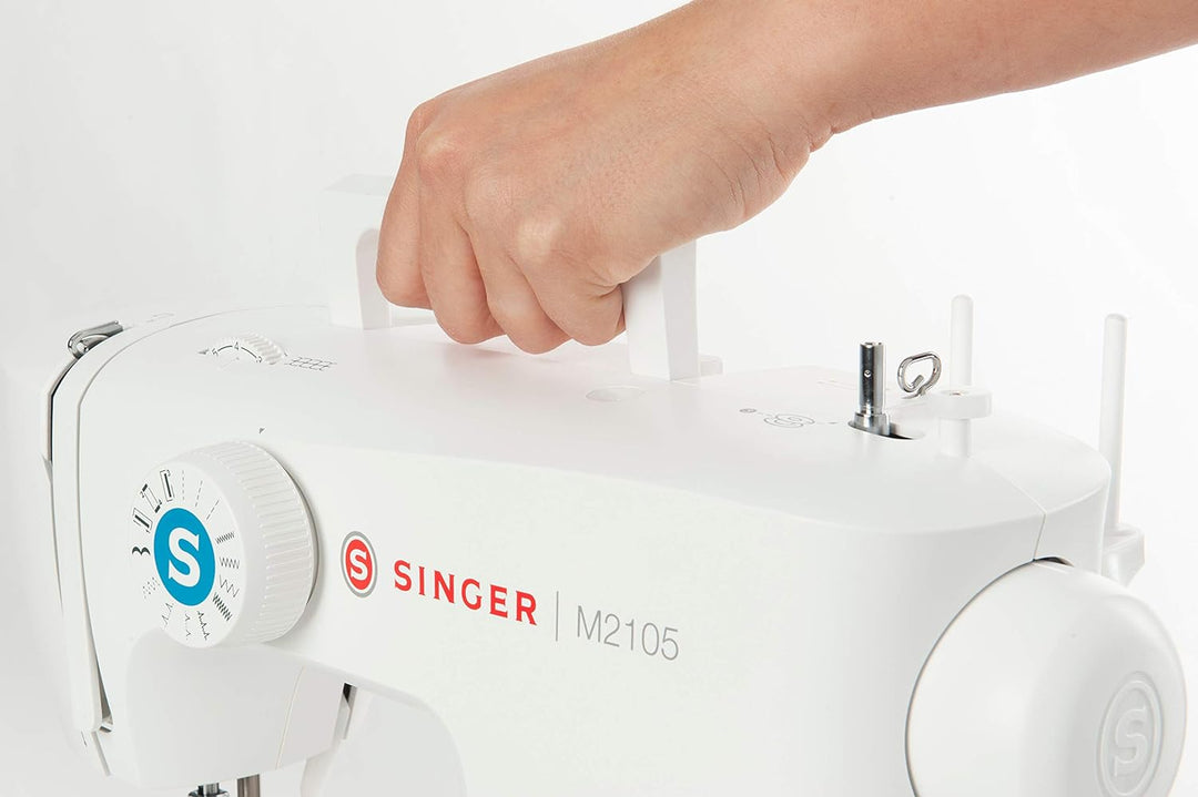 Singer M2105 Nähmaschine, Metall, Weiss