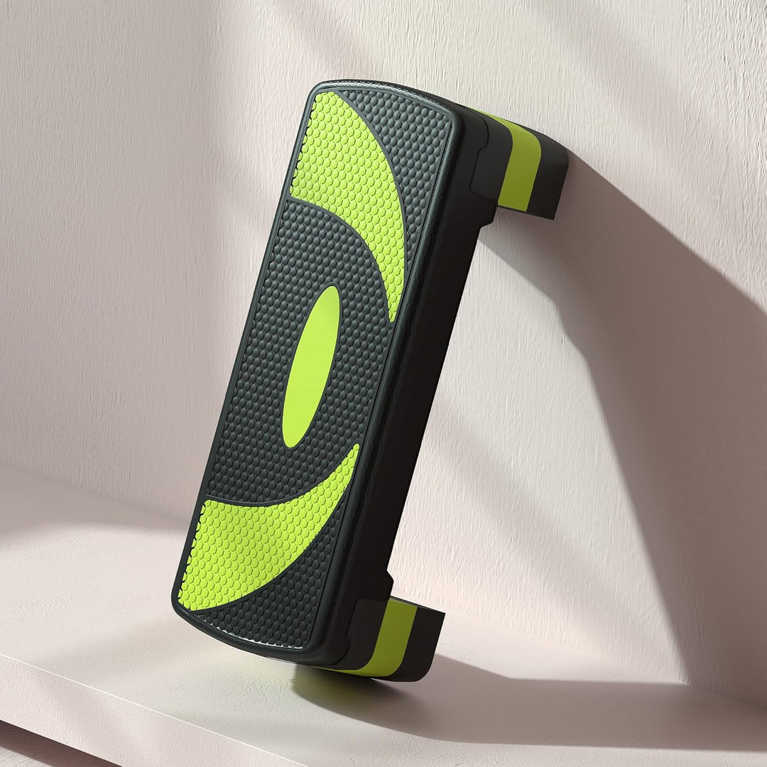 HOMCOM Steppbrett Aerobic-Stepper höhenverstellbar mit 3 Stufen (10/15/20 cm) Fitness Heimtrainer fü