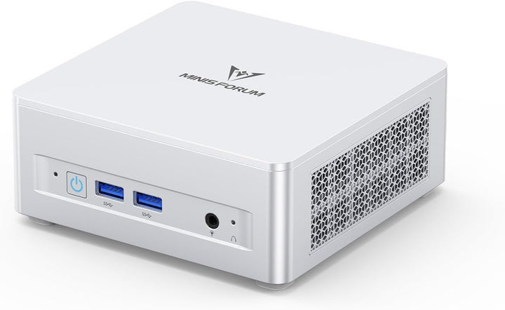 MINIS FORUM UM870 Slim Mini PC, AMD Ryzen 7 8745H Mini Computer (8C/16T, bis zu 4,9GHz), 16GB RAM DD