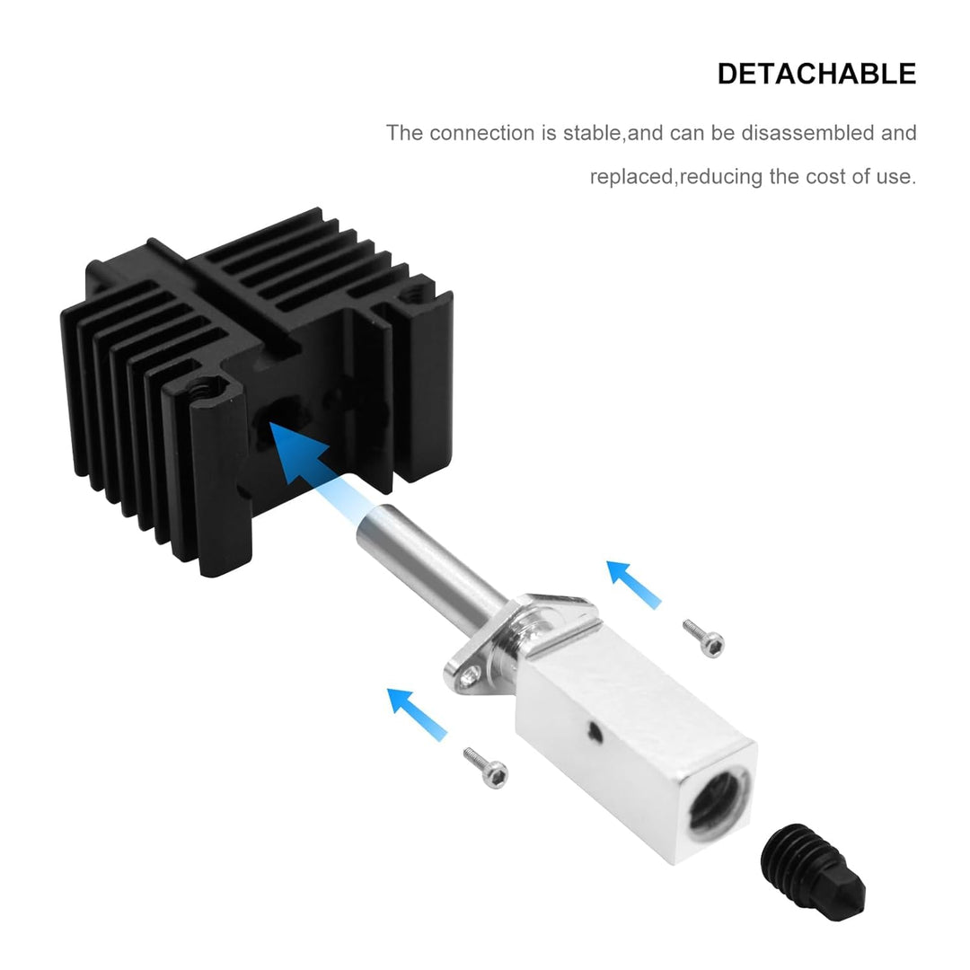 IMETRX Updated Bambu Lab X1/ P1P Hotend High Temp 500℃ with Extra Hardened Steel Nozzle 1PCS for Bam