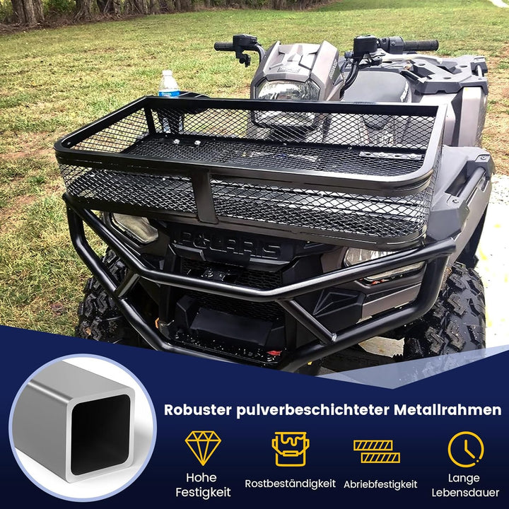 COSTWAY ATV-Frontladekorb, Frontgepäckkorb, Gepäckträgerkorb, ATV/UTV-Zubehör-Aufbewahrungskorb, ATV