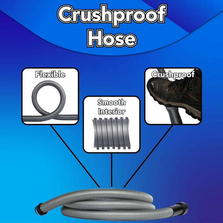 Cen-Tec Systems 94709 Quick Click 4,6 m Schlauch für Home und Shop Staubsauger mit erweitertem Multi