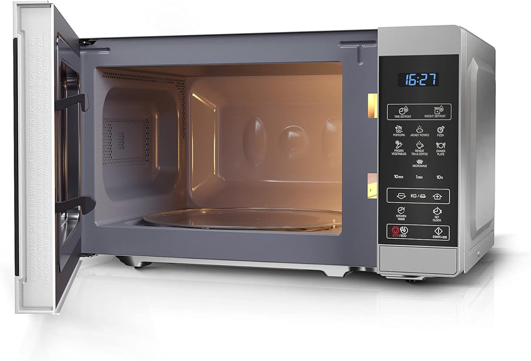 SHARP MS02ES Mikrowelle (Mikrowelle: 800W, 11 Leistungsstufen, Auftaufunktion, Abmessungen: 440x258x