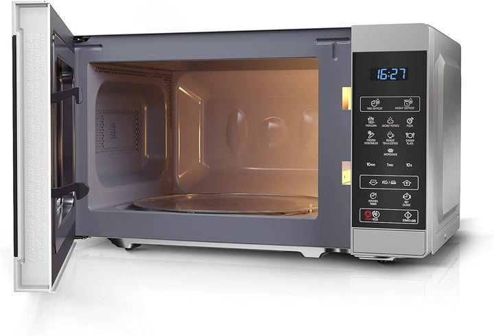 SHARP MS02ES Mikrowelle (Mikrowelle: 800W, 11 Leistungsstufen, Auftaufunktion, Abmessungen: 440x258x