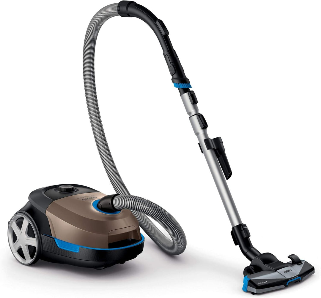 Philips 99,9 % Staubaufnahme, 900 W, Staubsauger mit Beutel FC8577/09 Kupfergrau 4 Liter TriActive+