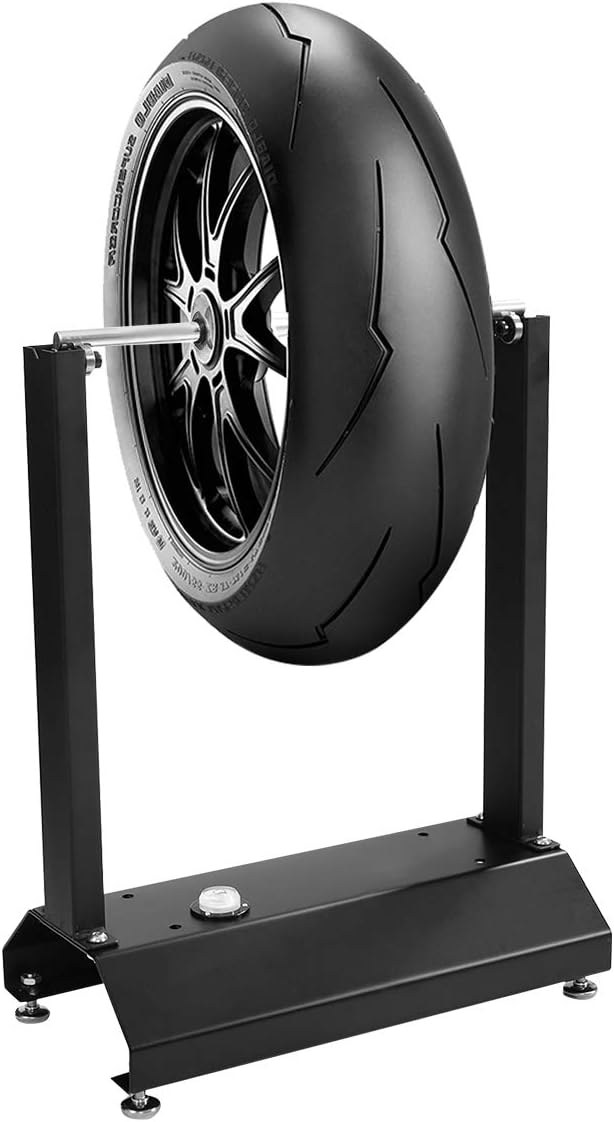 COSTWAY Auswuchtgerät für Motorradräder, Auswuchtbock Motorradreifen Felgenauswuchtmaschine, Radausw