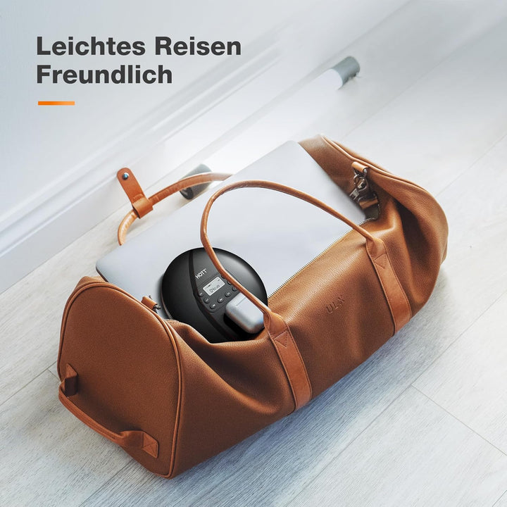 CD Player Tragbar, Tragbarer CD Player mit Bluetooth, Aufladbar CD-Player mit Kopfhörer und AUX Lini