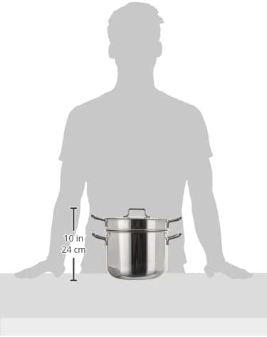 Excelsa Nudeltopf, rostfreies Edelstahl, 6,00 Liter Fassungsvermögen, Silber