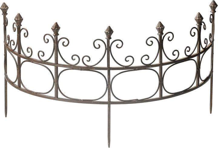 ecosoul Staudenhalter Strauchhalter Gartendeko Rost massiv halbrund Rankhilfe Metall Eisen Rostfarbe