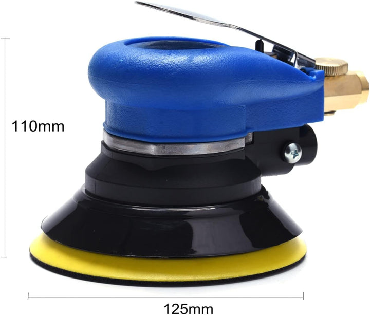 Exzenterschleifer Druckluft 125mm,Mini Polierer Professional Schleifmaschine Set (Exzenterschleifer)