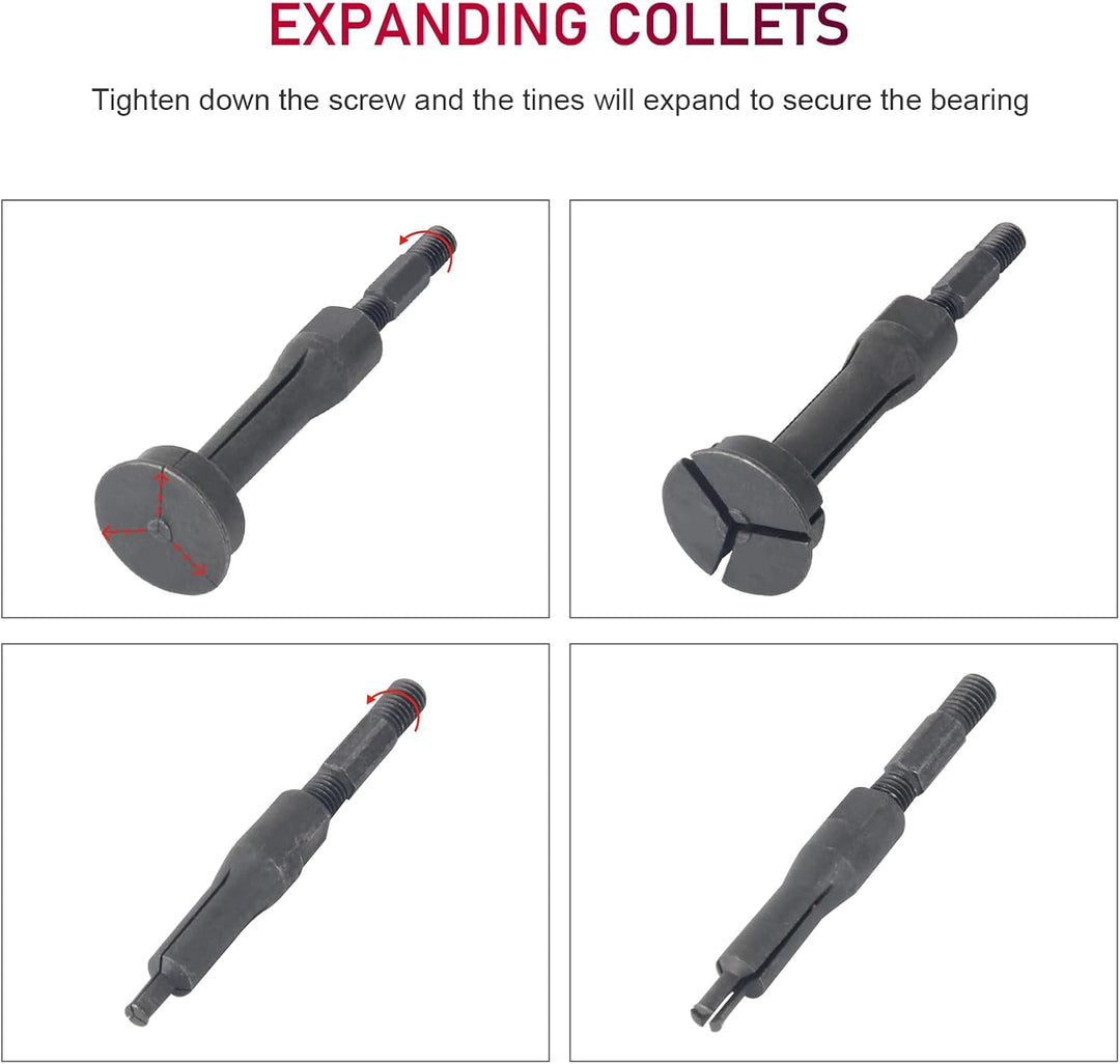 DAYUAN 16 TLG. Innenlager Abzieher Grundloch Lagerabzieher Werkzeug mit Gleithammer Satz