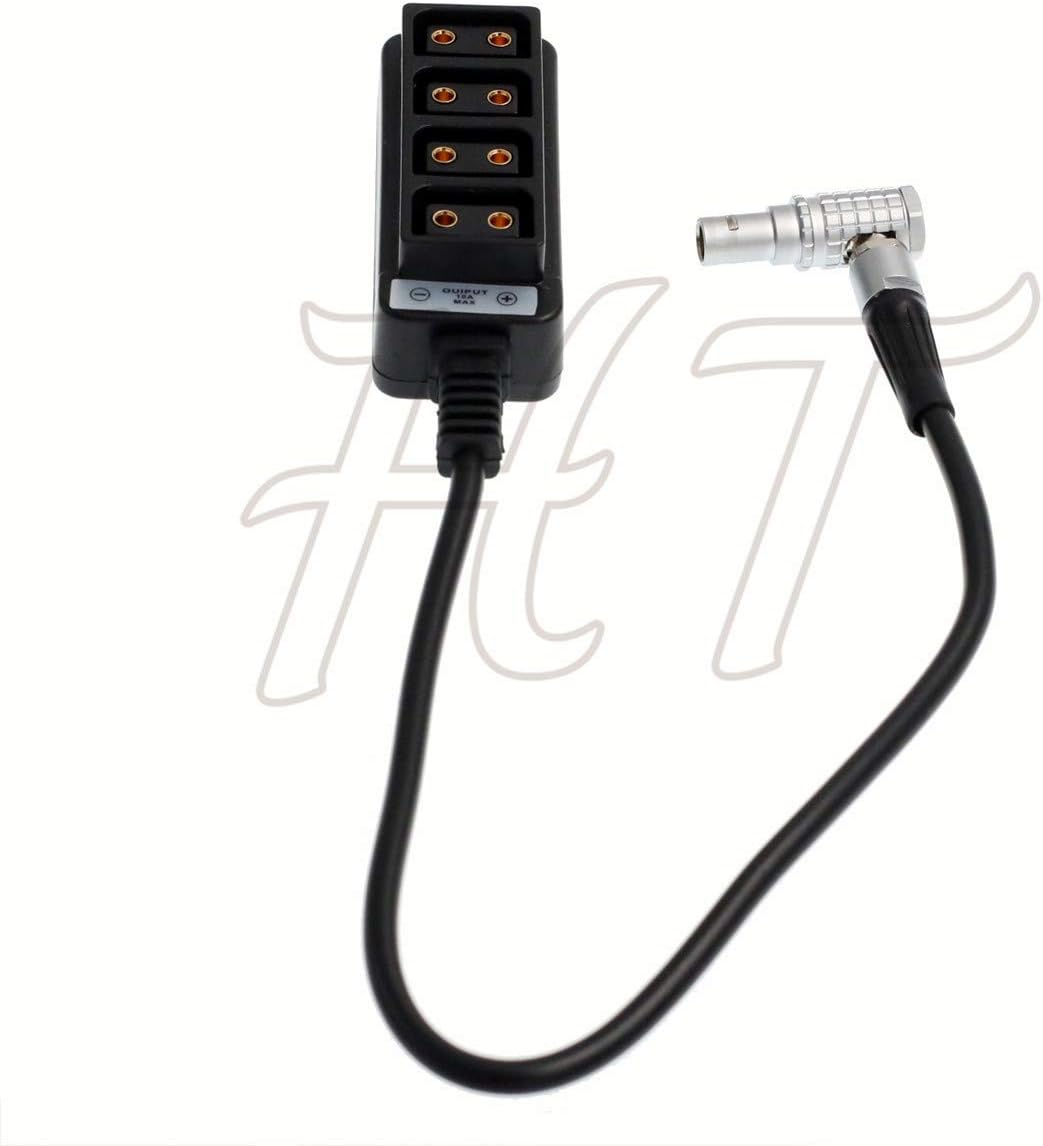 HangTon Right Angle 0B 2 Pin D-Tap 4 Port Outlet Power Splitter Adapter 24 Zoll für ARRI Alexa RED D