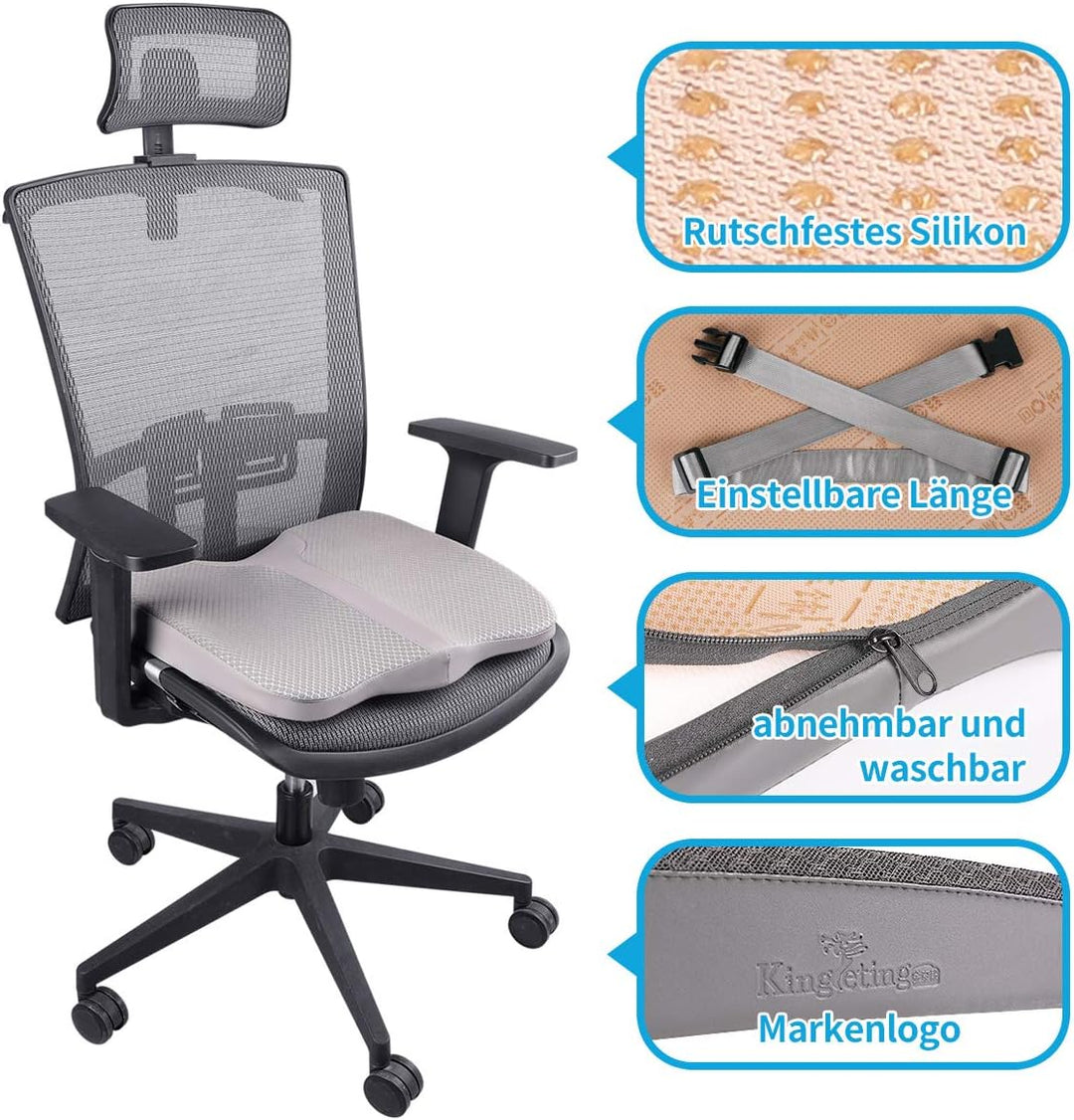 Livtribe Autositzkissen, Gedächtnis Schaum Sitzkissen Polster, bequemes und atmungsaktives Kissen fü