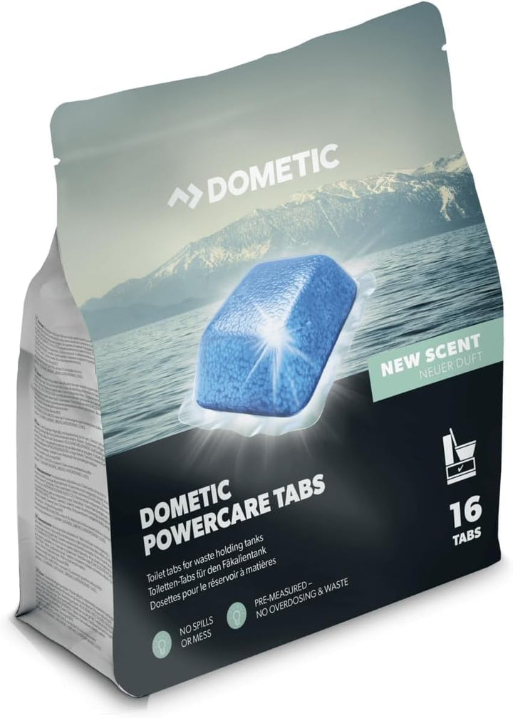 Dometic, Power Care WC-Tabs in Farbe Blau, 16 pro Dose