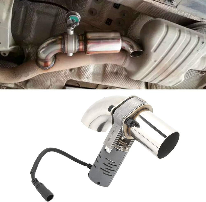 Auslassventil Schalldämpfer, 304 Edelstahl Elektrisches Auslassventil Schalldämpfer-Absperrventil Ca