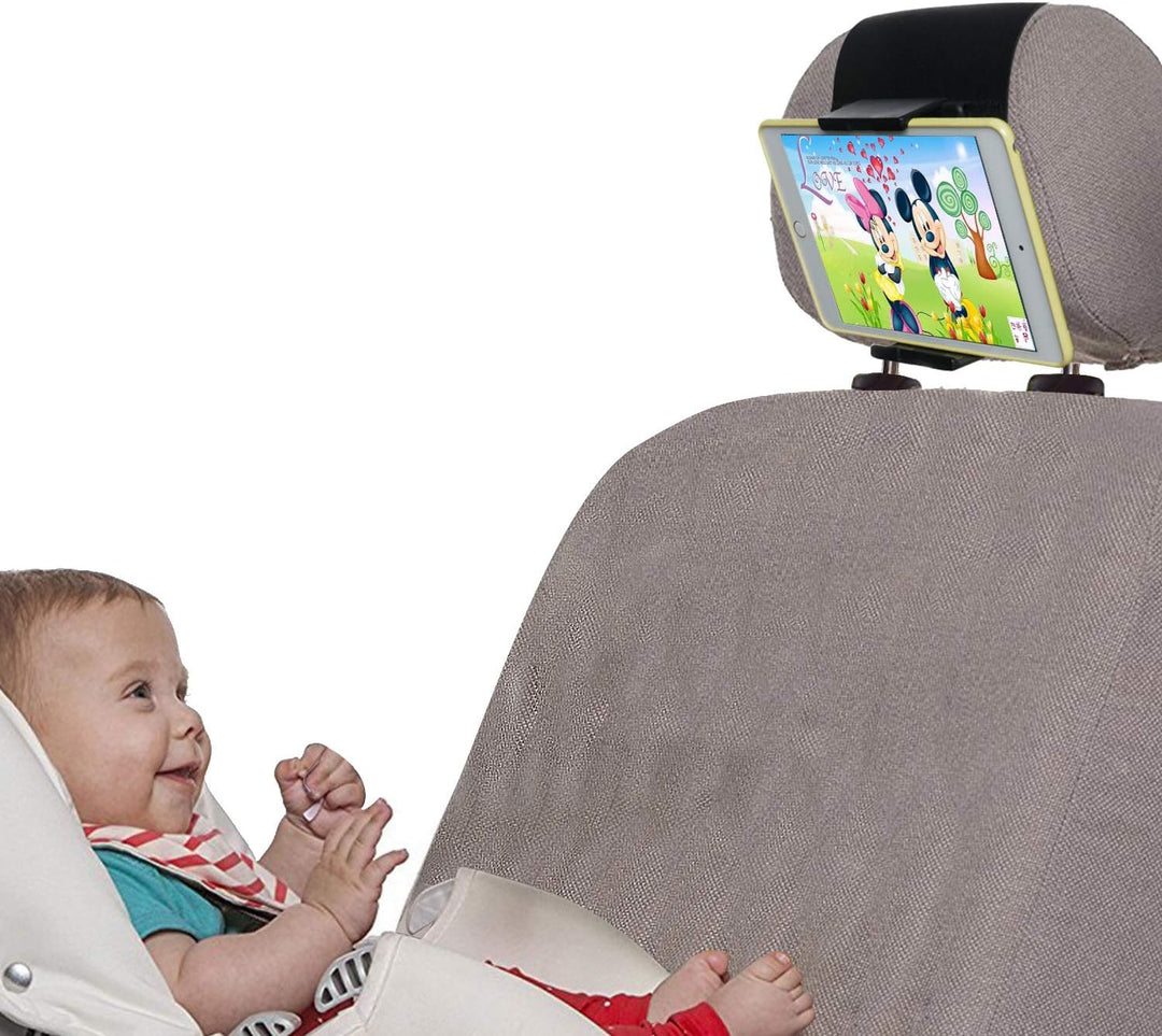 TFY KFZ-Halterung, Auto-Kopfstützen-Halterung für Handys und Tablets, kompatibel mit Geräten mit ein