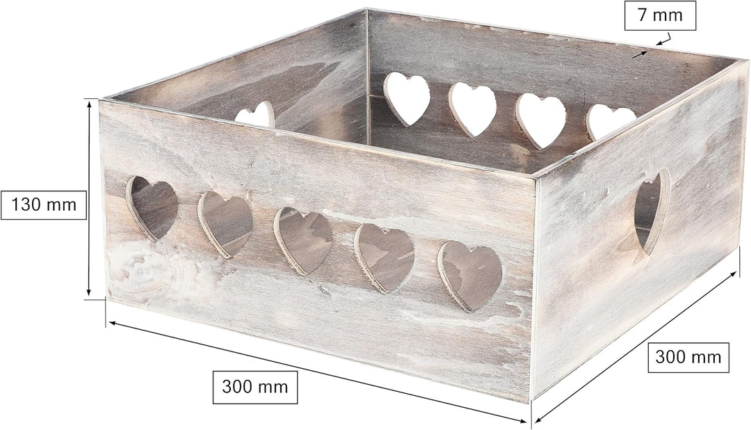 KOTARBAU® 3er Set Holzkiste mit dekorativen Aussparungen und Griff Perfekt für die Innenraumgestaltu