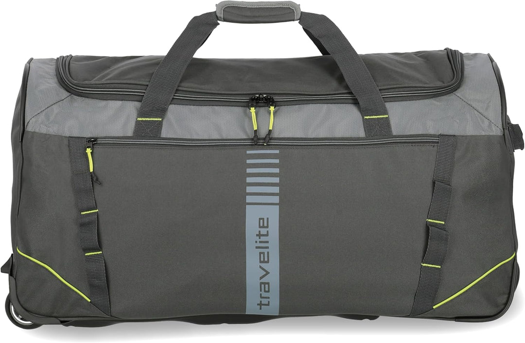 travelite 2-Rad Trolley Grösse L, Gepäck Serie BASICS ACTIVE: Weichgepäck Reisetasche mit Rollen im