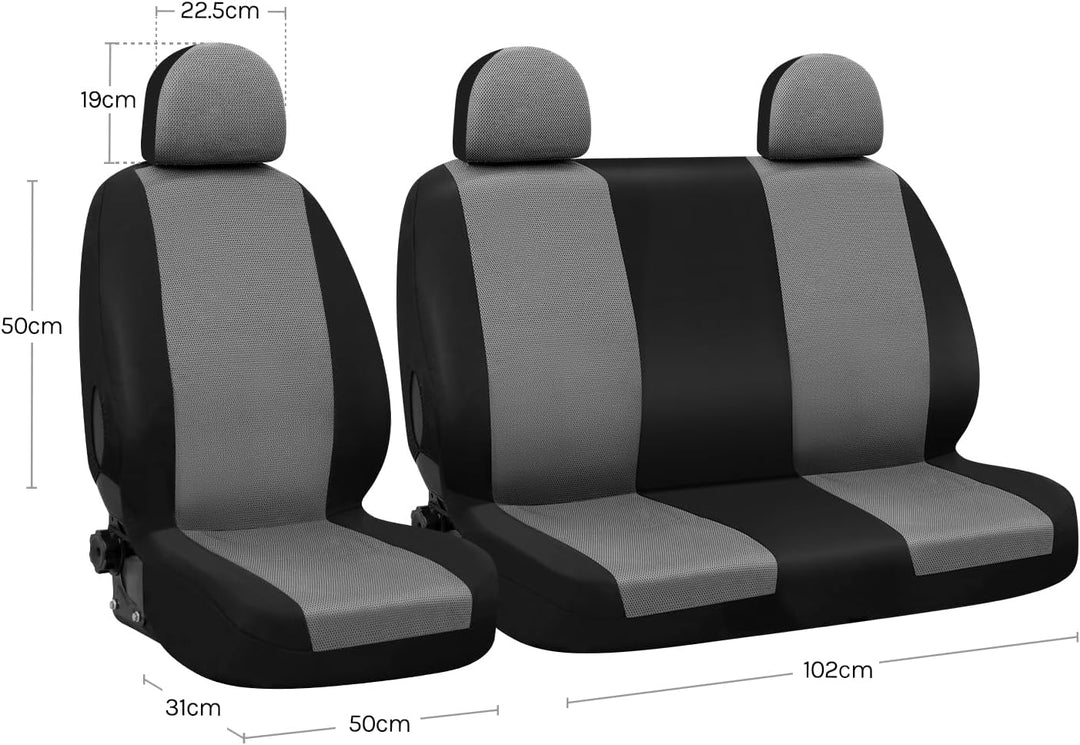 WOLTU AS7333 Auto Sitzbezüge universal Grösse, 1+2 Sitzbezug Schonbezüge aus Polyester aus Polyester