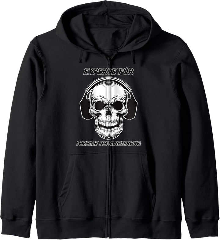 Lustiges Gamer Skeleton Punk Rock Gaming Headset, das ich Kapuzenjacke
