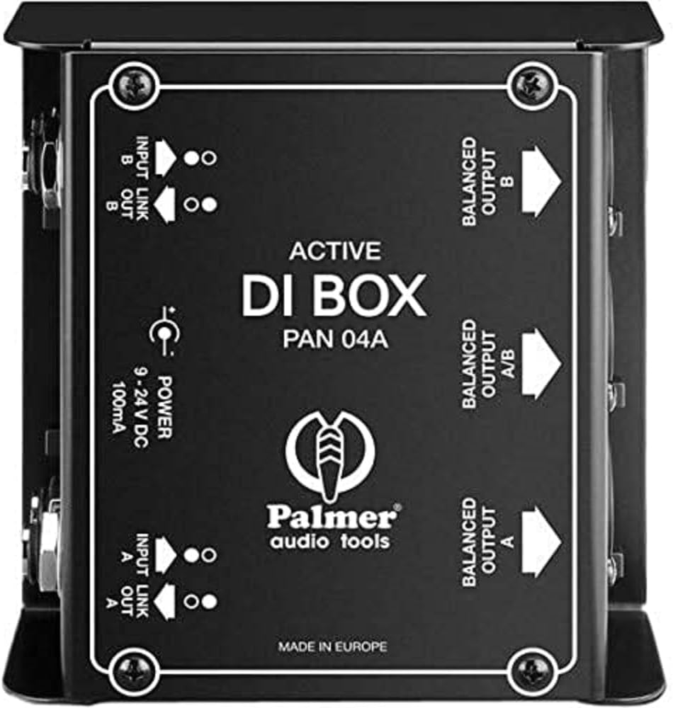 Palmer PAN 04 A ; Aktive 2-Kanal DI-Box PAN04A