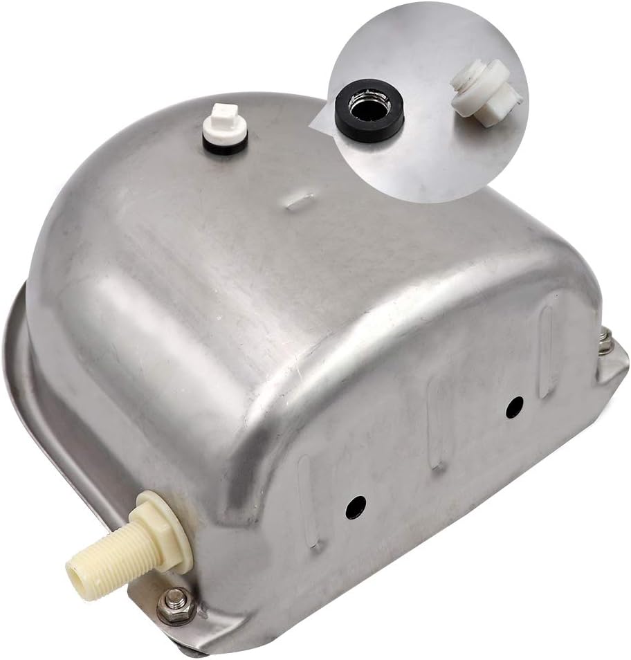 MUALROUS Automatische Hund Wasserschale Viehwasserschalen Edelstahl-Tiertrinker mit 2Pcs einstellbar