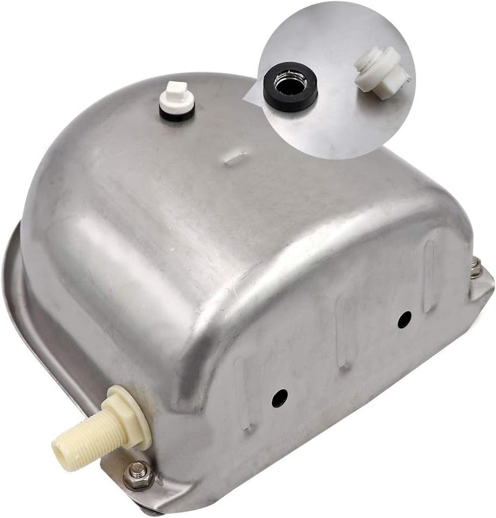 MUALROUS Automatische Hund Wasserschale Viehwasserschalen Edelstahl-Tiertrinker mit 2Pcs einstellbar