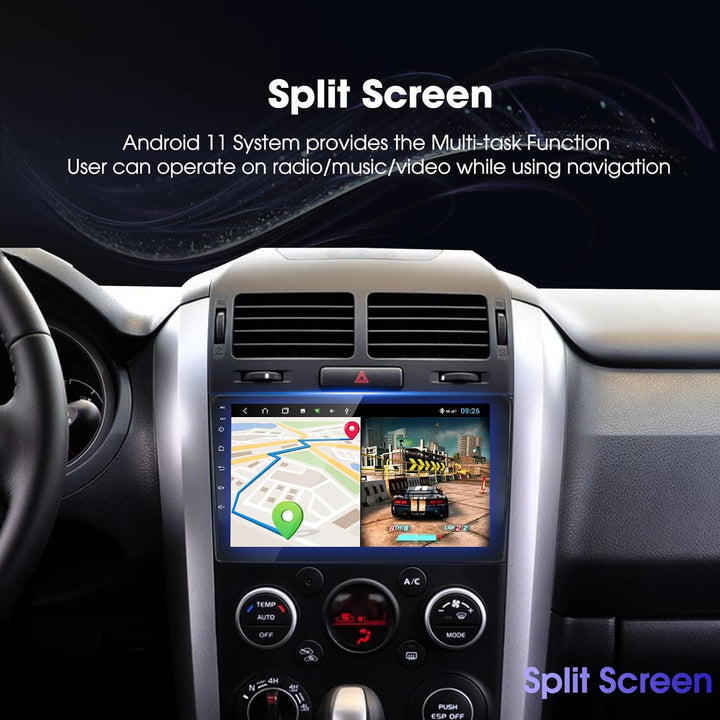 EZoneTronics Android 10.1 Autoradio Stereo für Suzuki Grand Vitara 2006-2013 9-Zoll-Touchscreen High