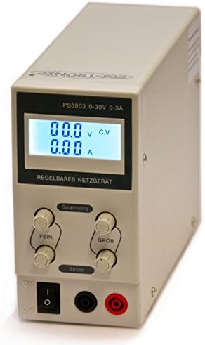 edi-tronic Regelbares DC Labornetzgerät 0-30V 0-3A PS3003 Labornetzteil Netzgerät regelbar Netzteil