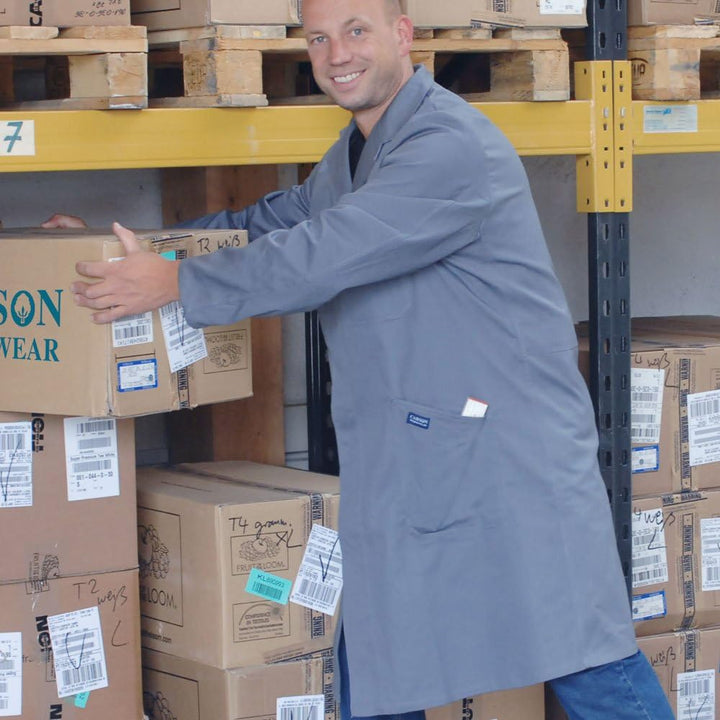 Carson Classic Workwear Carson Arbeitsmantel aus Reiner Baumwolle, 1 Stück, 54, grau, KTH741,GR, 54