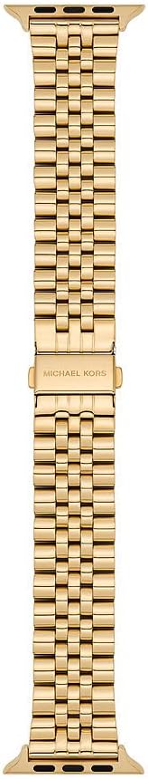 Michael Kors Herrenarmband für Apple Watch®, 38/40/41 mm und 42/44/45/49 mm, aus Edelstahl Gold, Gol