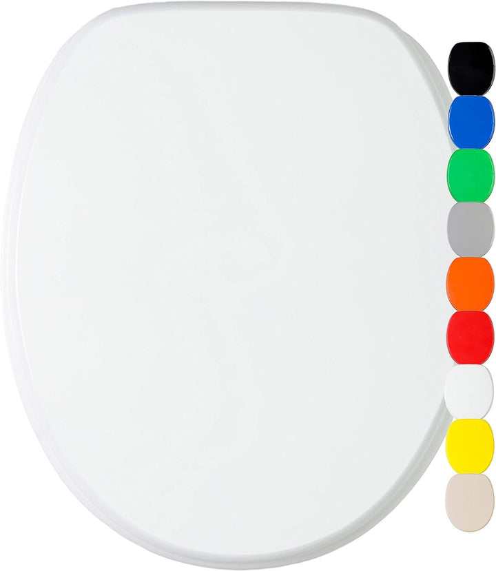 WC Sitz, viele einfarbige WC Sitze zur Auswahl, hochwertige und stabile Qualität aus Holz (Weiss), W