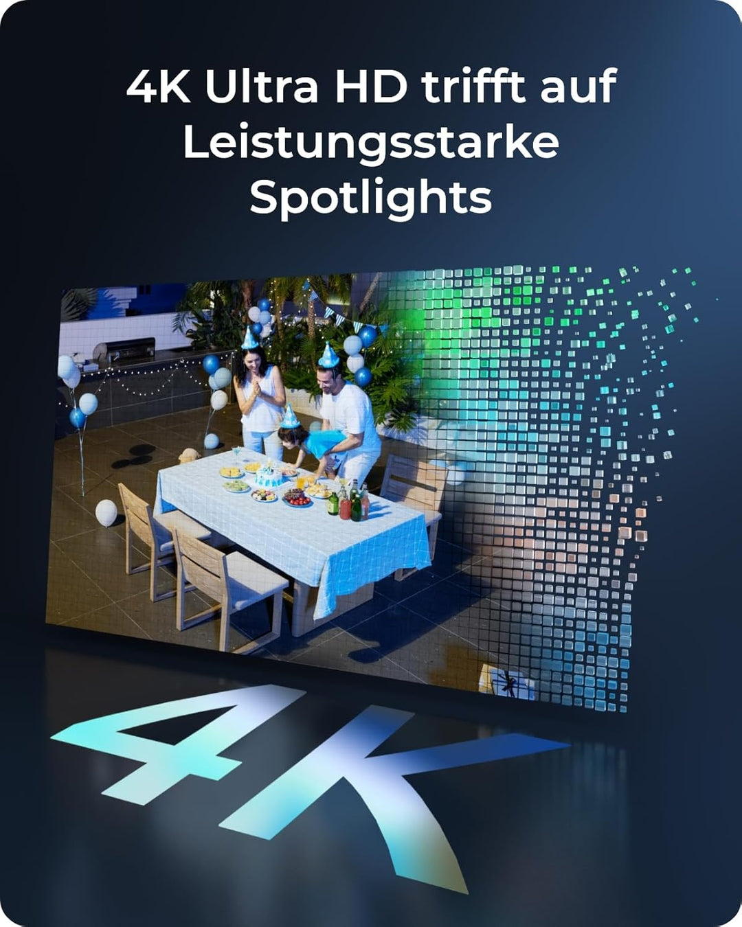 Reolink 4K Solar Überwachungskamera Aussen Akku mit 2,4&5GHz WiFi, WLAN Kamera Outdoor, 8MP Farbnach