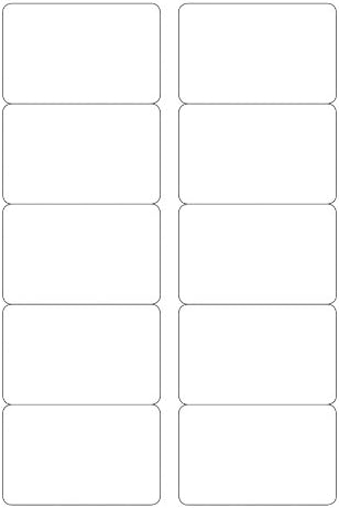 Avery Quick&Clean Visitenkarten doppelseitig bedruckbar für Laserdrucker mit abgerundeten Ecken