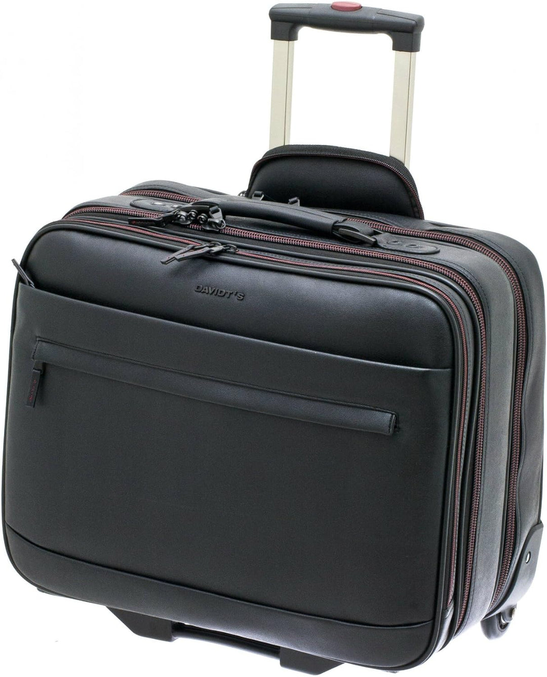 Bowatex Pilotenkoffer Trolley Aktenkoffer Akten Laptop Tasche 46 cm Schwarz