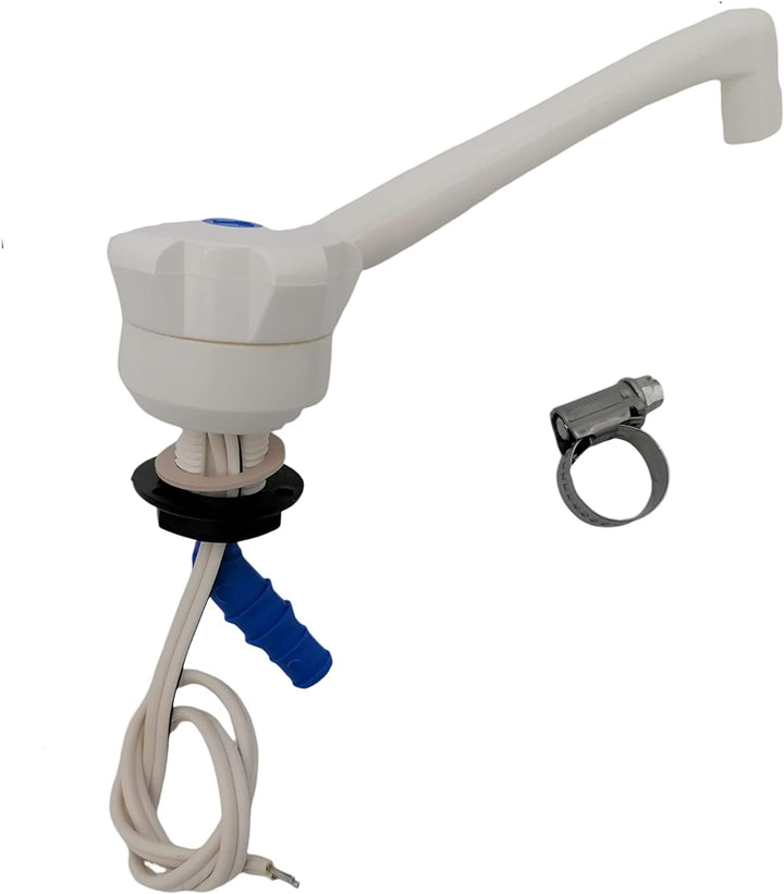 CR-MOESANCO® Set für Lababo Wohnwagen mit Schalter und Schlauchschelle aus Edelstahl, für Wohnmobile