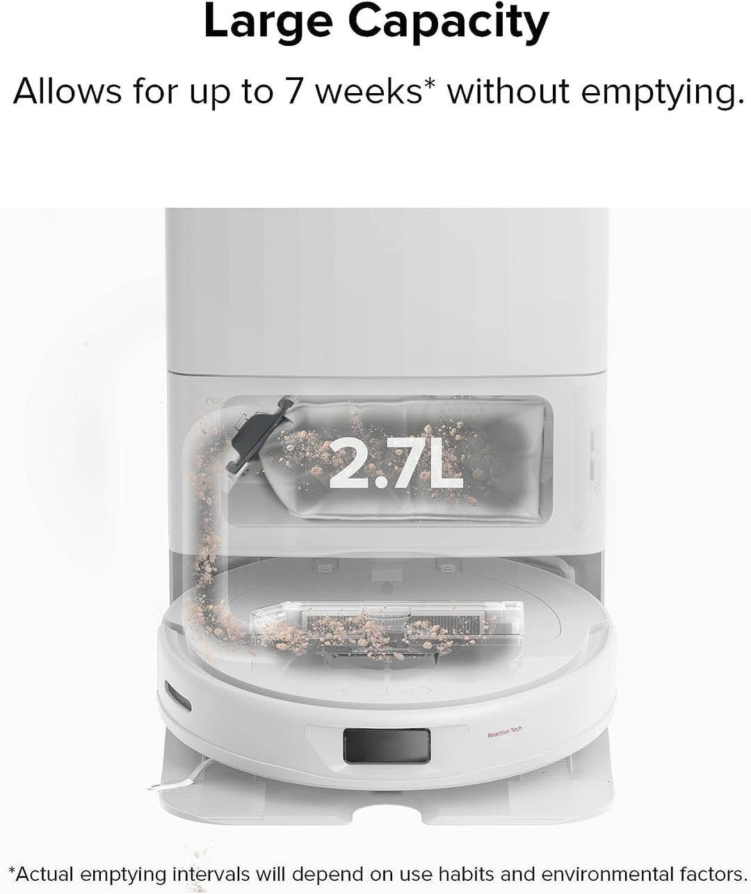 roborock Original Staubsaugerbeutel für Qrevo/Qrevo S/Qrevo Pro/Qrevo Master/Qrevo Slim/Qrevo Curv/S