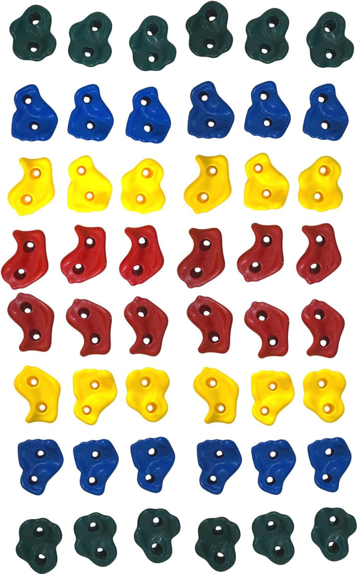 Loggyland Klettersteine für Kletterwand 48er Set, 48er Set