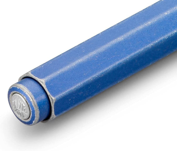 Kaweco 10000730 Al Sport Stonewashed Blue Business Kuli aus hochwertigem Aluminium I leichter Tasche