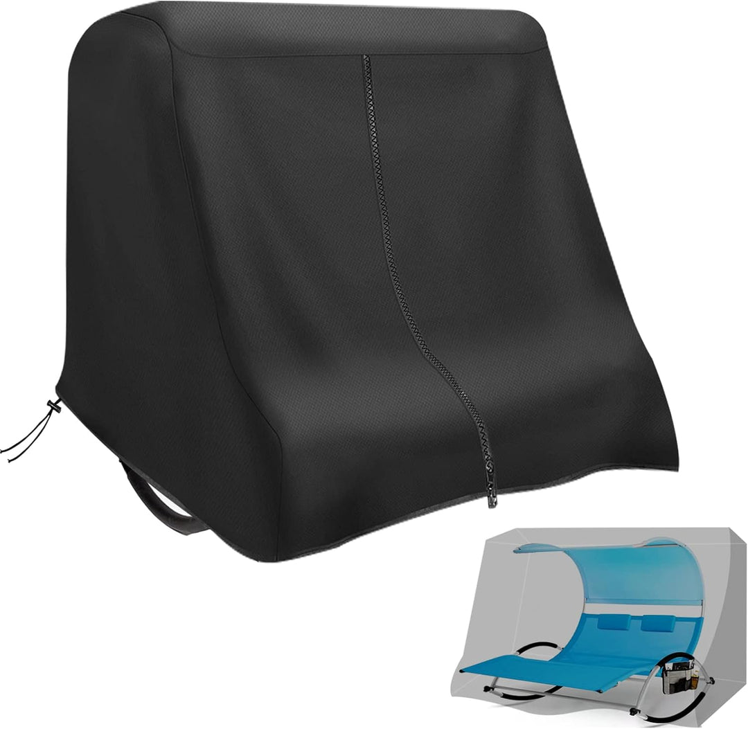 MRWiZMS Schaukelliege Abdeckung 2 Personen 160×190×180cm, 420D Sonnenliege 2 Personen Doppelliege Ou