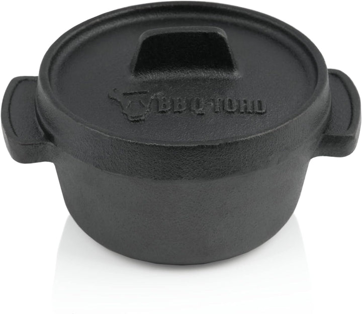 BBQ-Toro Mini Dutch Oven Set (6 Stück) I Ø 11 cm I bereits eingebrannt - preseasoned I Gusseisen Ser